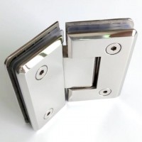 180 Degree Frameless Glass Shower Door Hinge Chrome